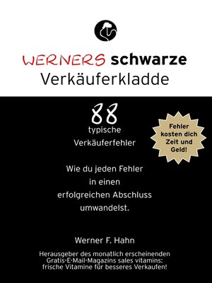 cover image of Werners schwarze Verkäuferkladde